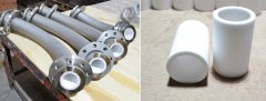 Kingcera Wear Abrasion Ceramic Sleeve Lined Pipe And Elbow Applied In Lithium Battery Industry