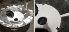 Customized Ceramic Lined Hopper Nozzle For Mineral Processing