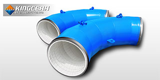 Wear resistant ceramic lined pipe fitting